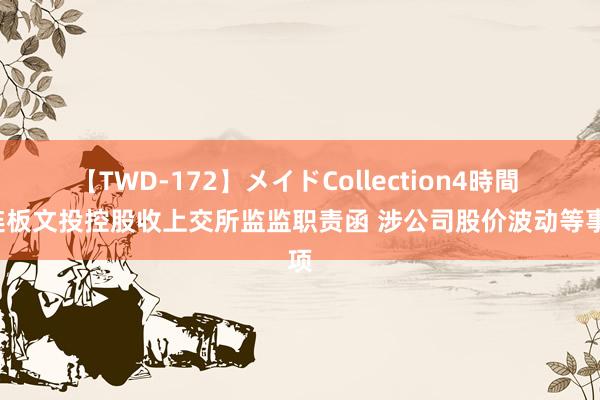 【TWD-172】メイドCollection4時間 6连板文投控股收上交所监监职责函 涉公司股价波动等事项