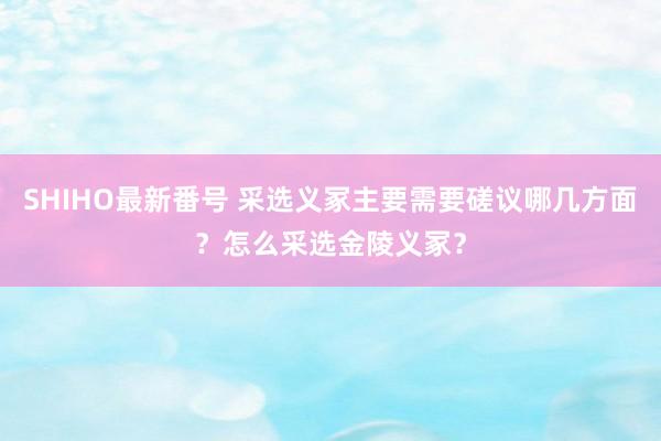 SHIHO最新番号 采选义冢主要需要磋议哪几方面？怎么采选金陵义冢？