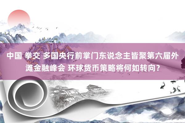 中国 拳交 多国央行前掌门东说念主皆聚第六届外滩金融峰会 环球货币策略将何如转向？